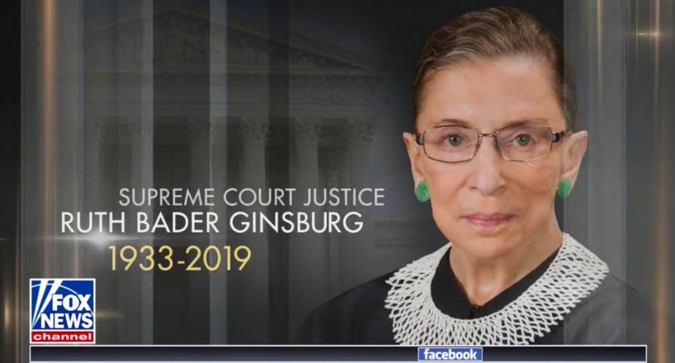 Fox News apologizes for airing pre-made graphic announcing Ruth Bader Ginsburg's death
