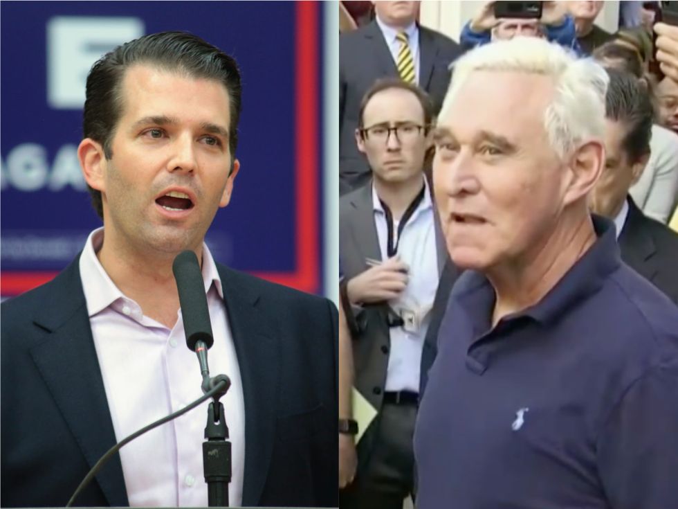 'Trump is very worried': Fears reportedly spread that Roger Stone will turn on the president — and that Don Jr. could be next