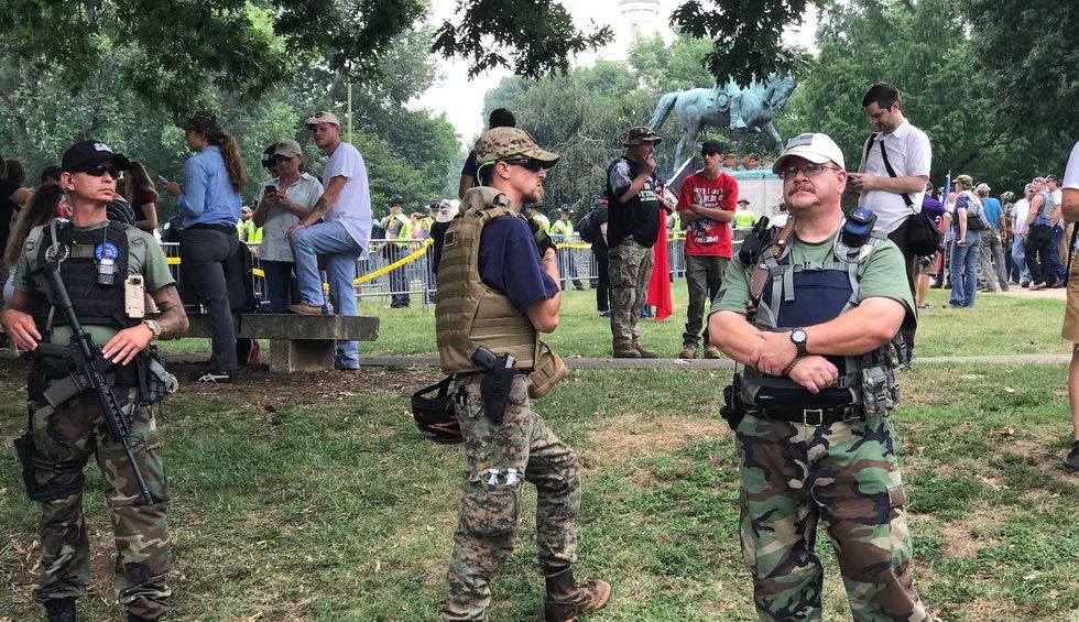 Far-right 'Patriots' beclown themselves on the Fourth of July with two hoax rallies