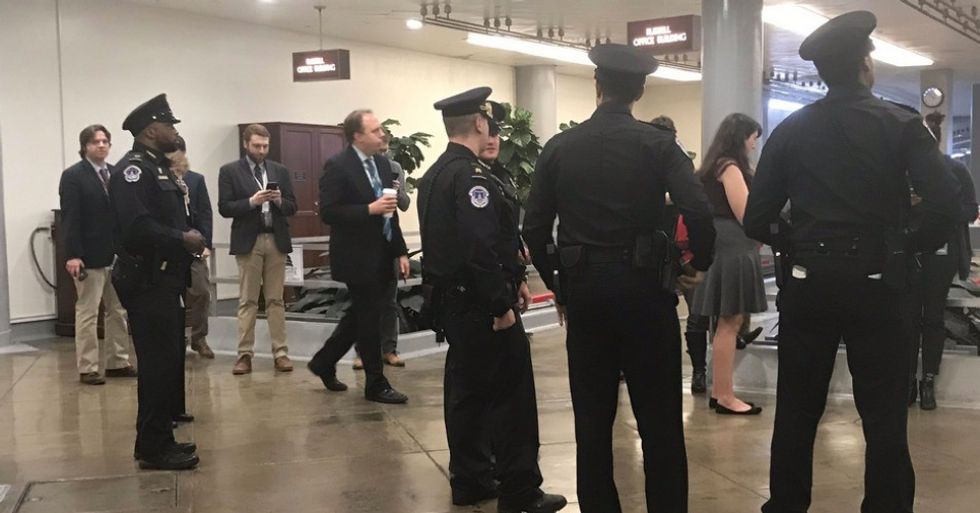 'What happens in a totalitarian regime': Capitol Police slammed for 'disturbing' physical attacks on reporters