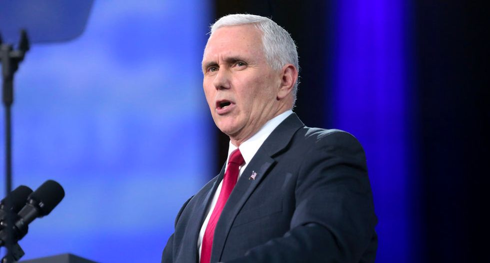 Mike Pence dodges questions and slinks away after pressed on his promotion of hacked WikiLeaks emails in 2016