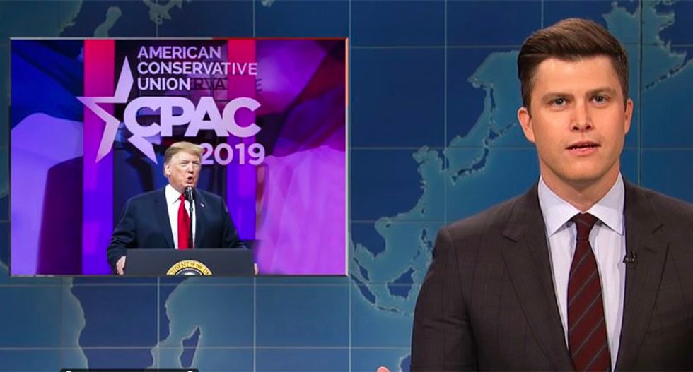 SNL’s Weekend Update rips Trump’s deranged CPAC speech: ‘What the hell was that?”