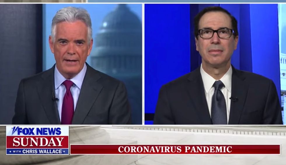 Sec. Mnuchin battles Fox News' John Roberts on administration's virus failures: ‘Nobody expected this to take off at the rate it did’