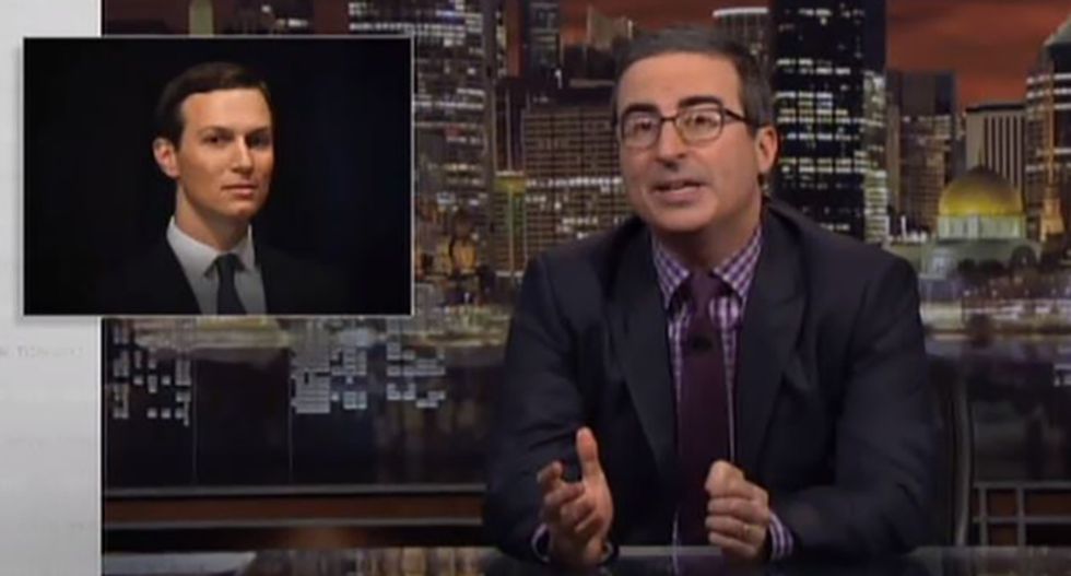 John Oliver rips Jared Kushner: You can tell he's an idiot just by looking at him