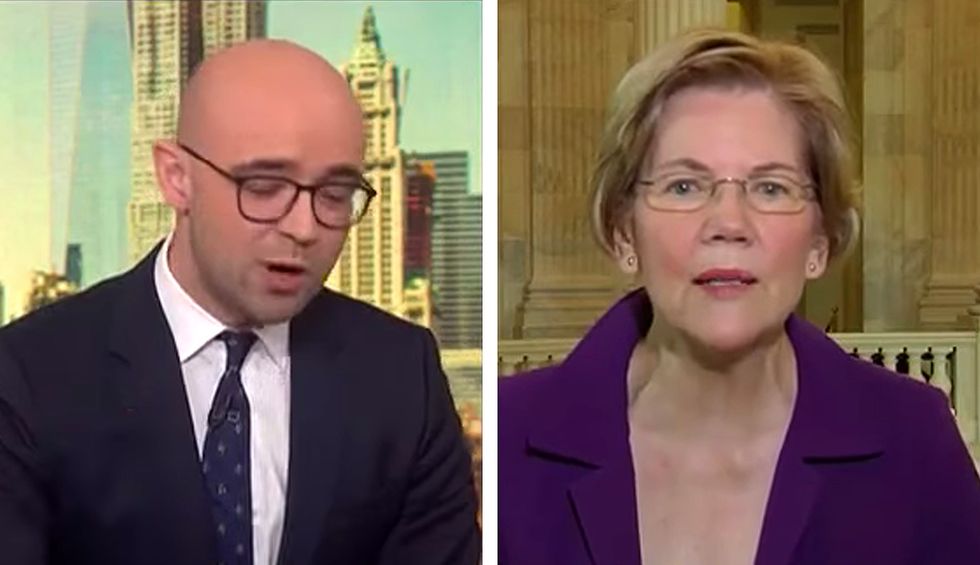 ‘Excuse me!’ Elizabeth Warren takes on Bloomberg host after he blames Dems for stalled virus bill