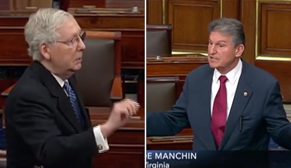 Sen. Joe Manchin erupts into shouting match with McConnell: You’re ‘more concerned about the health of Wall Street’