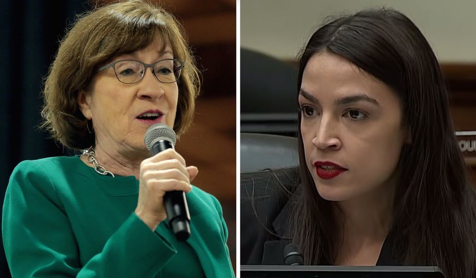 Ocasio-Cortez tells Susan Collins to hold her ‘crocodile tears’ after tensions between Democrats and the GOP majority ‘boil over’ in the Senate