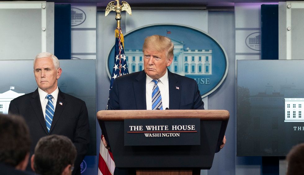 Trump says he sees 'a light at the end of the tunnel.' He must be dreaming