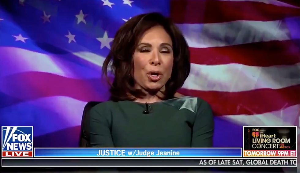 Was Fox News’ Jeanine Pirro drinking before her Saturday night show? The internet sure thinks so