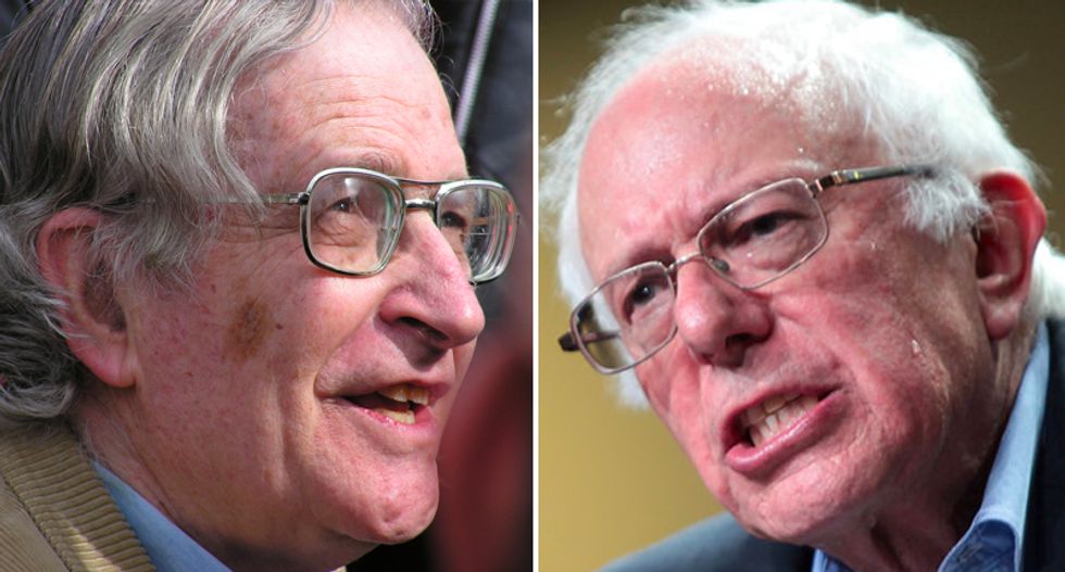 Noam Chomsky is exactly right about how mainstream Bernie's policies really are — no matter how much the GOP calls him a 'socialist'