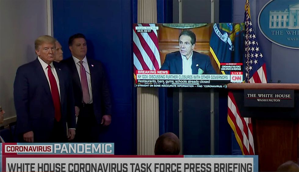Trump uses coronavirus briefing to air campaign-style clip attacking news media: 'Propaganda aired at taxpayer expense'