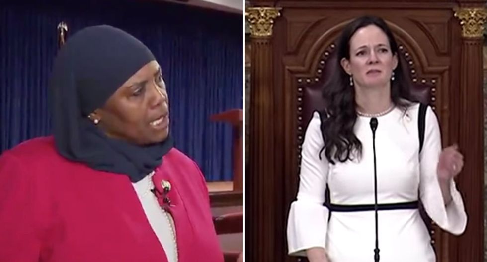 'Epitome of religious intolerance': GOP lawmaker begs 'God forgive us' before swearing in of first Muslim woman to state legislature