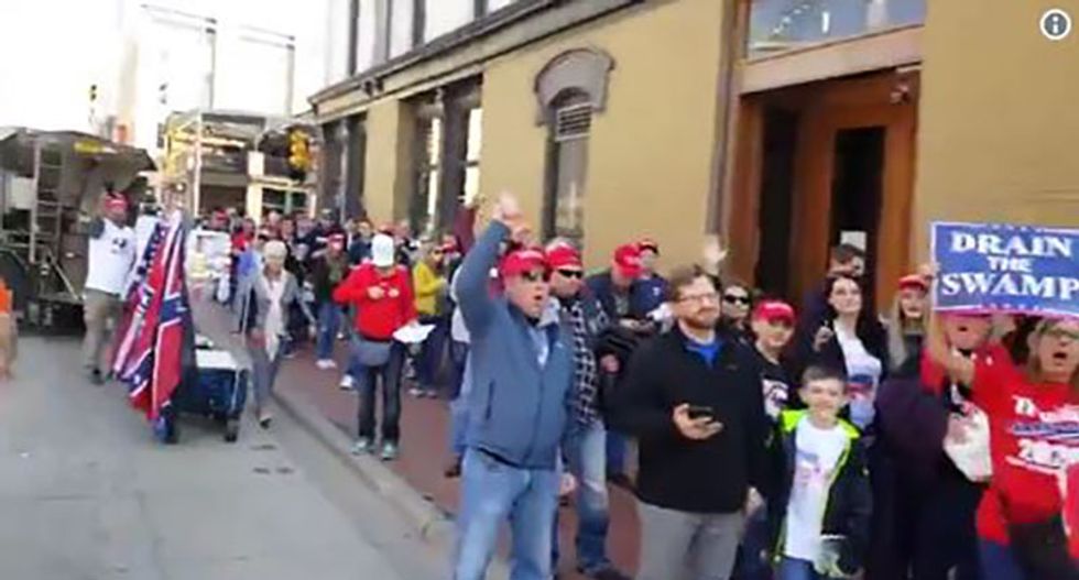 Videos show alarming number of Trump fans supporting 'QAnon' liberal child sex trafficking conspiracy