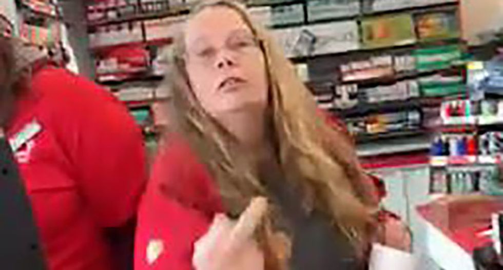 Woman goes on racist tirade against gas station customer for speaking Spanish: 'Trump needs to hurry up and build the wall!'