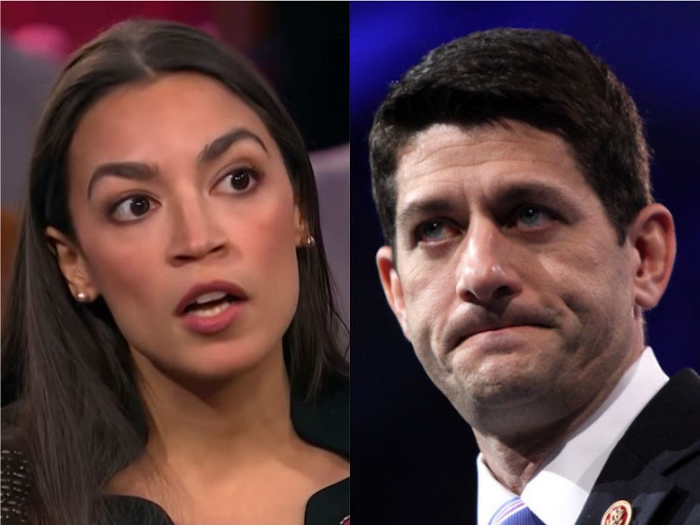Paul Ryan gets mercilessly mocked for saying Alexandria Ocasio-Cortez didn't 'listen' to his career advice