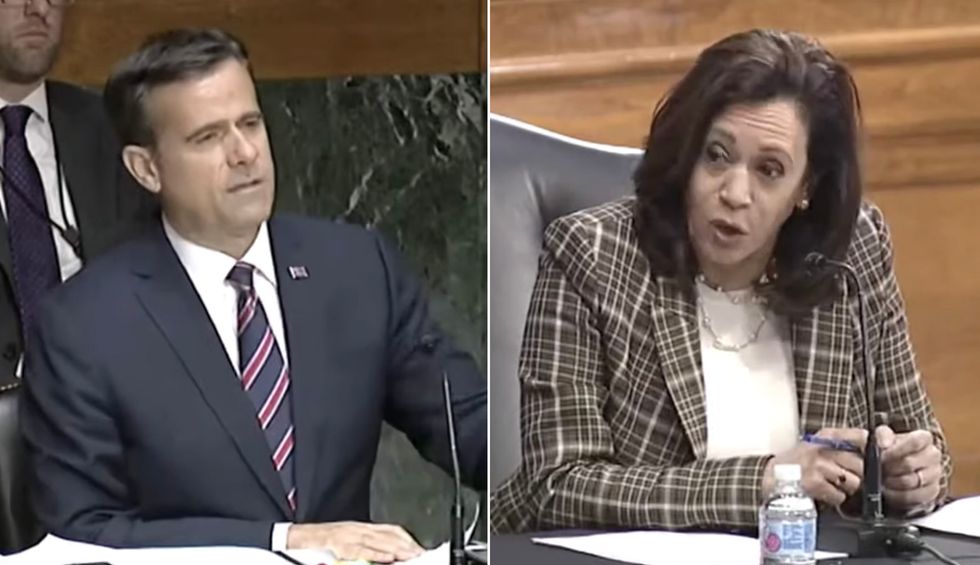 Kamala Harris burns down Trump intelligence nominee over the president’s well-documented effort to minimize COVID-19 risk