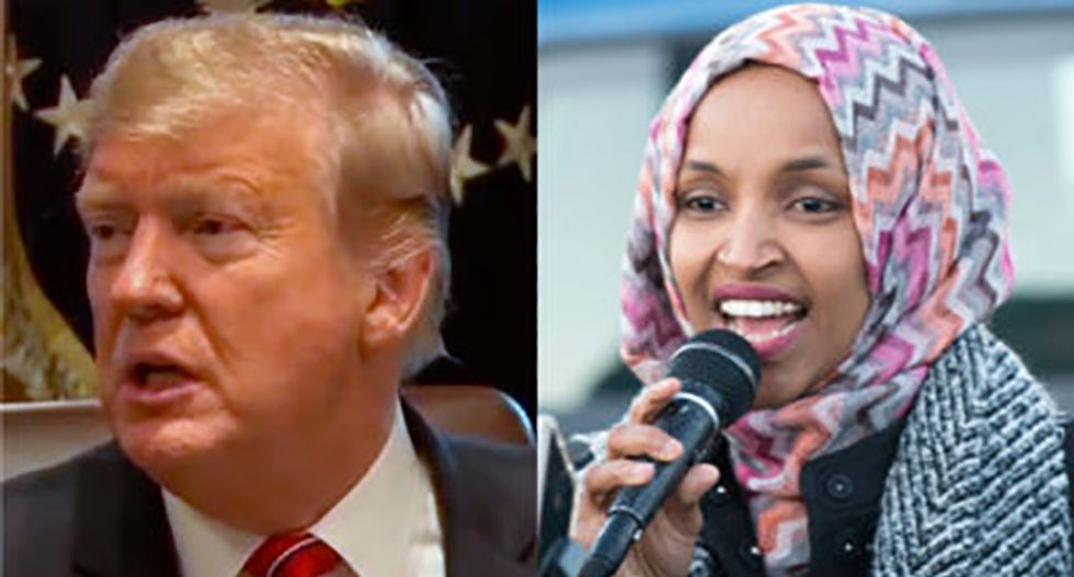 Donald Trump's attack on Rep. Ilhan Omar is an open celebration of bigotry and hate