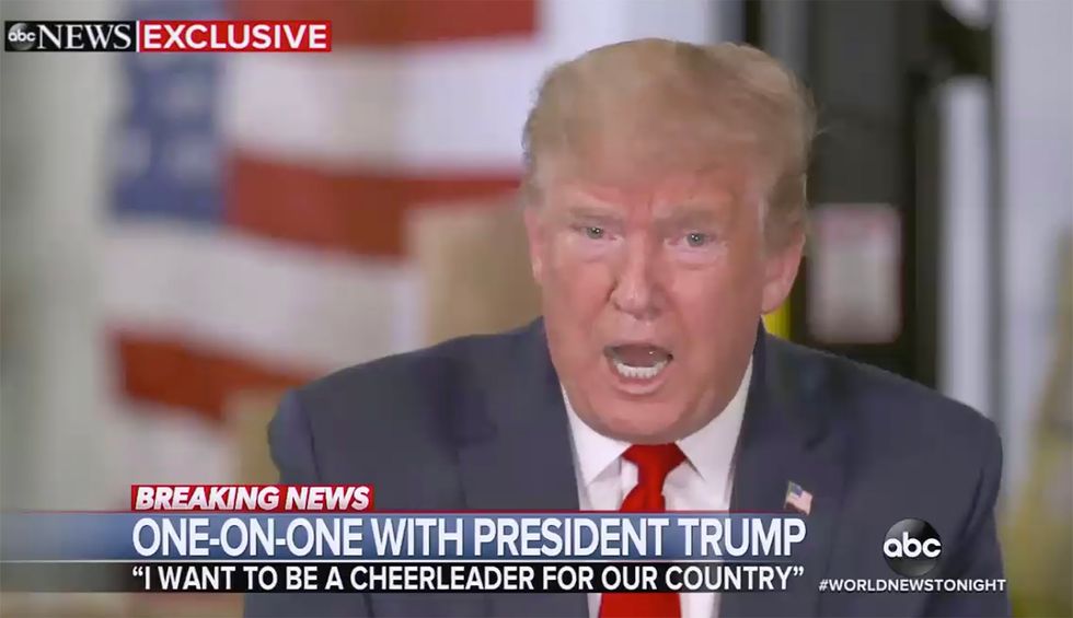 ABC News host lets Trump get away with absurd claim that ‘the doctors’ told him coronavirus would just ‘blow over’