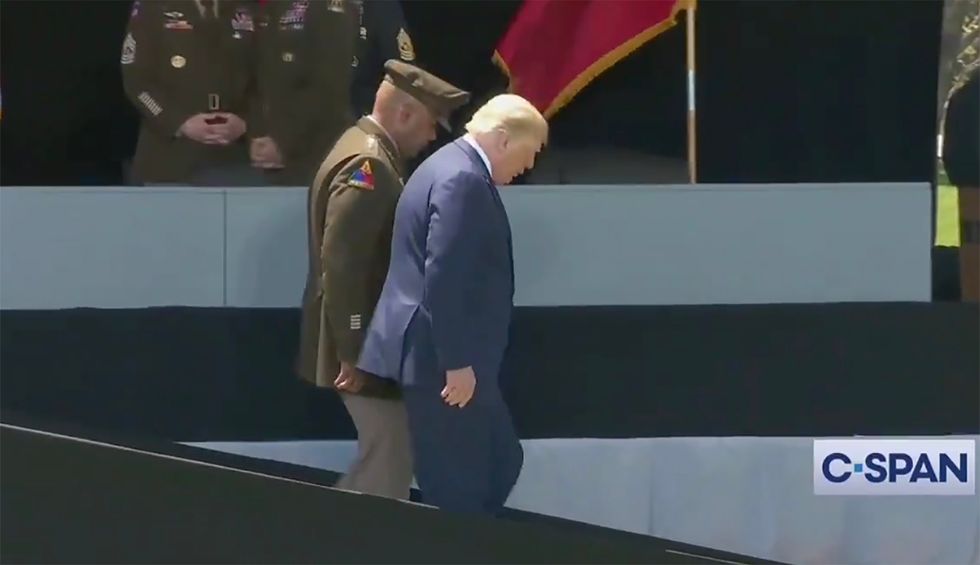 'The ramp fiasco': Trump draws attention to his walking problems by blaming ‘long and steep’ West Point ramp — prompting a deluge of mockery