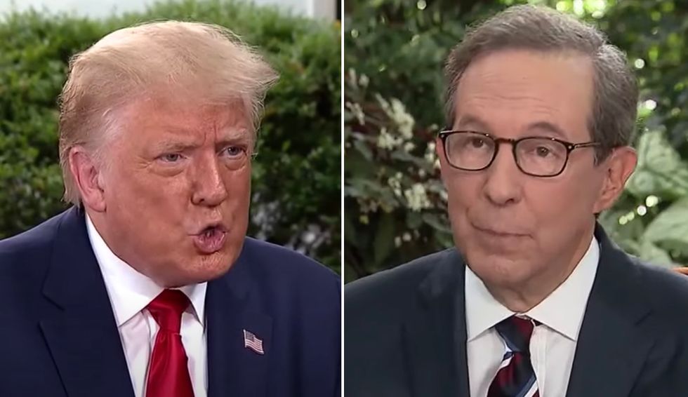 Chris Wallace fact checks Trump to his face as he melts down over COVID death rate: ‘That’s not true'