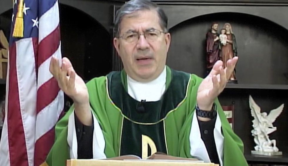 Trump-loving Catholic priest goes ballistic after Biden-Harris news — ranting about 'bloodshed' and 'new terrorists'