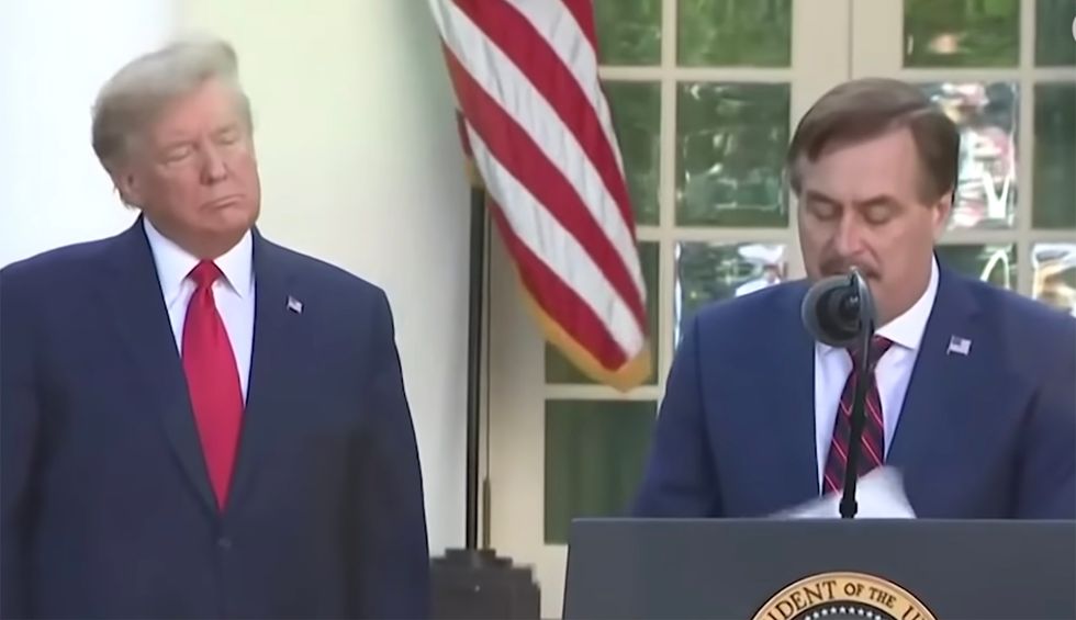 Trump trades in hydroxychloroquine advocacy for flower oil after meeting with MyPillow guy: report