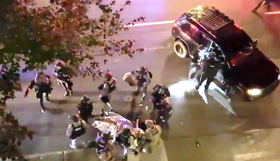 One shot dead as caravan of ‘concealed carry’ Trump supporters descend on Portland
