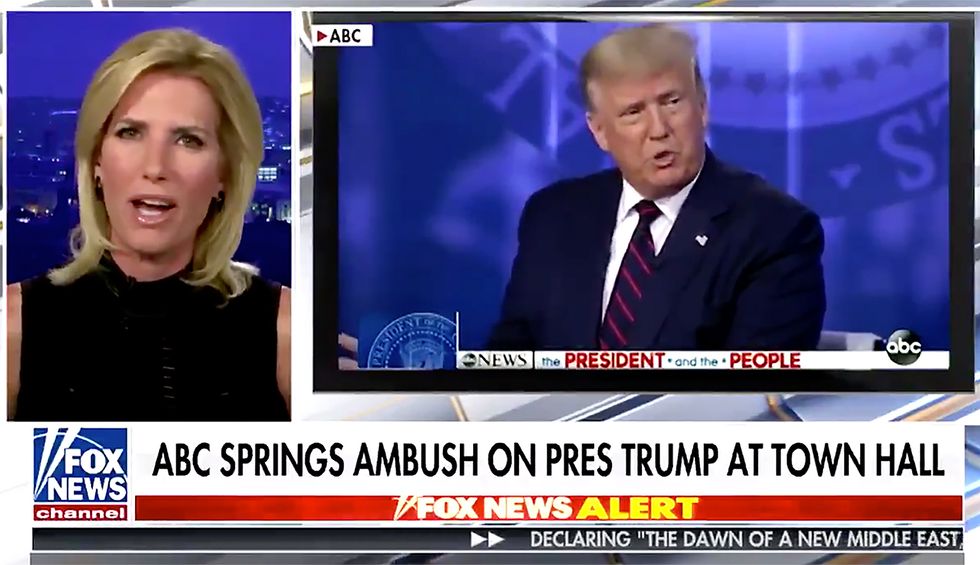 ‘Ambush’: Watch Fox News panic after Trump faces tough questions at ABC News town hall