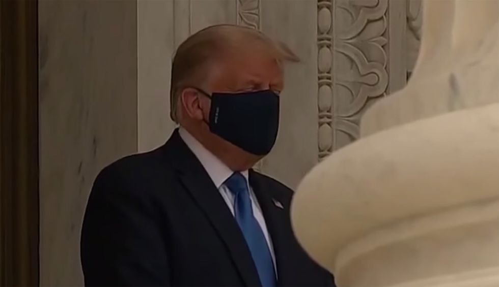 Trump drowned in boos and chants of ‘vote him out’ outside the Supreme Court