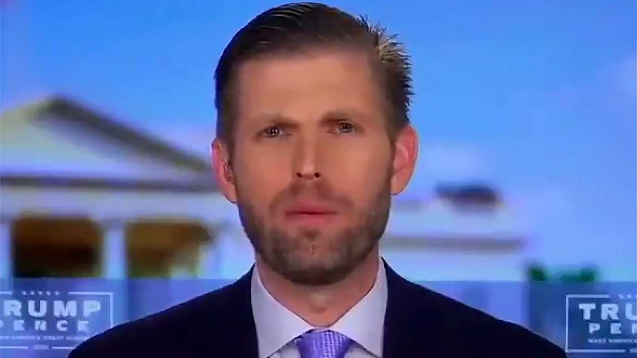 Watch: Eric Trump clumsily claimed the LGBTQ community loves his father — it did not go well
