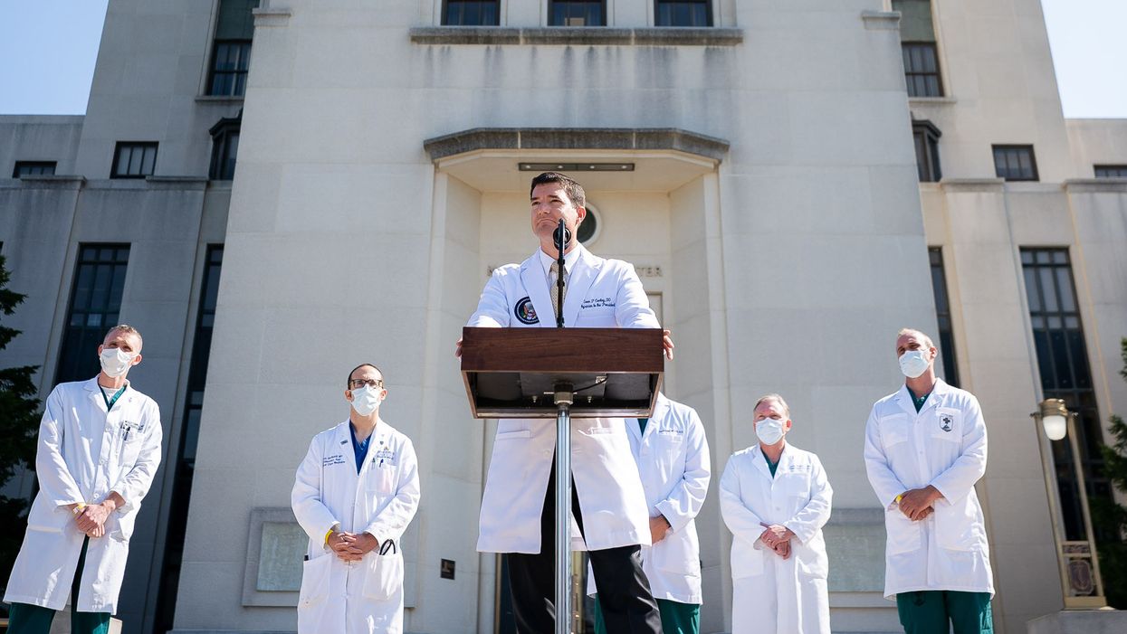 Trump is not 'entirely out of the woods yet' — but his doctor is already engaged in a cover-up