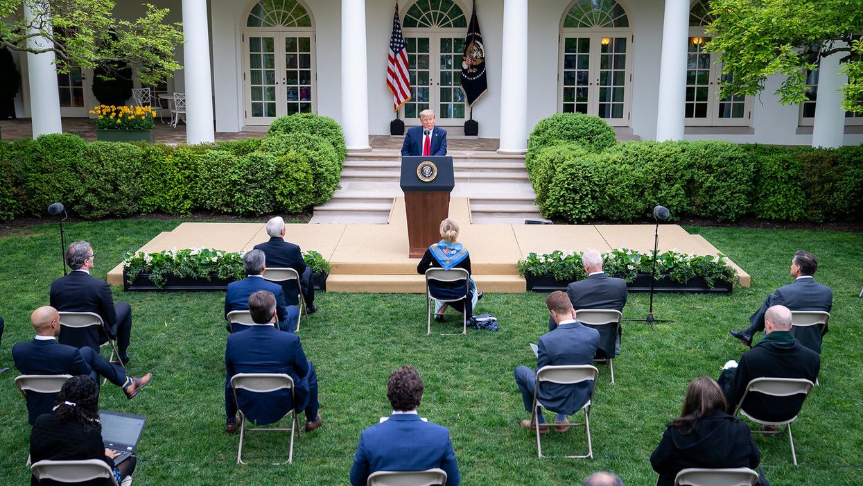 Trump slammed as 'mass murderer' after White House docs show he lied about recent COVID surge