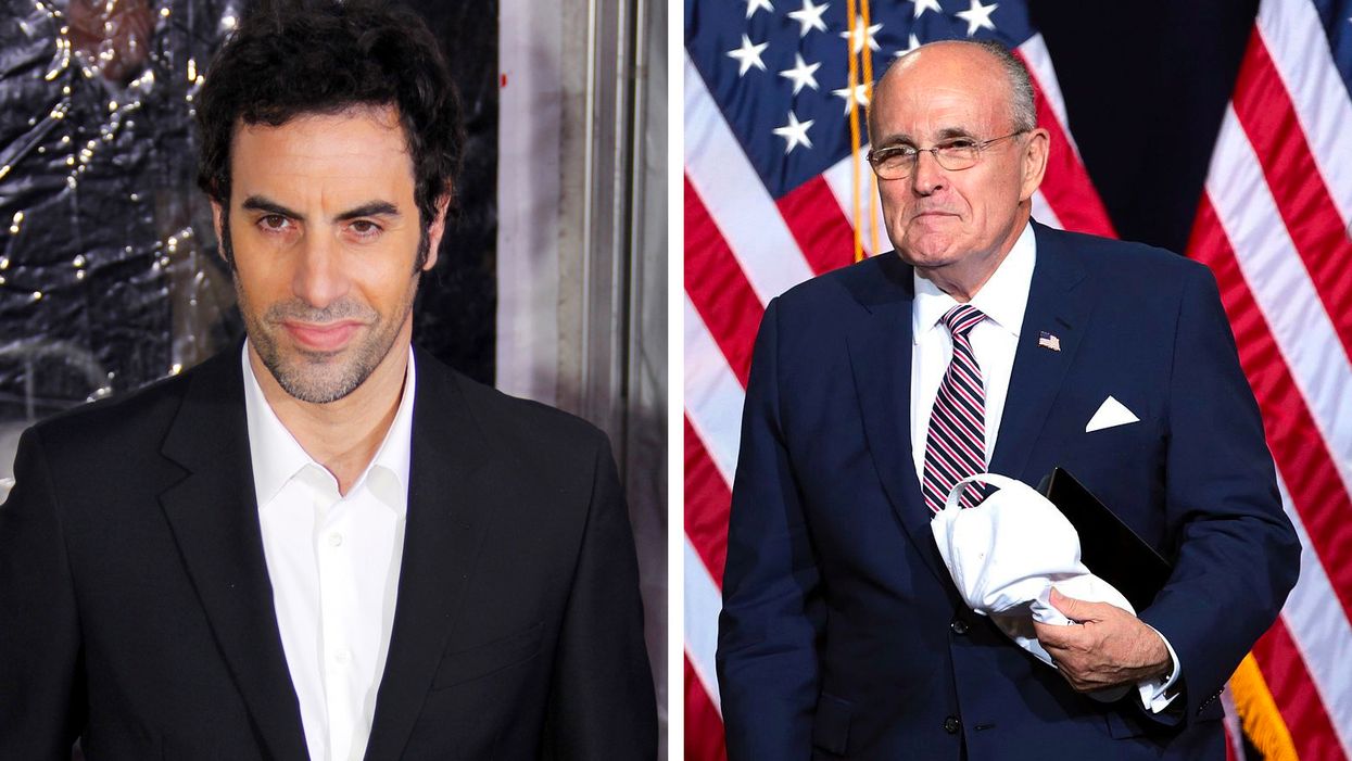 Rudy Giuliani tricked by Sasha Baron Cohen into having ‘indiscreet encounter’ with young actress