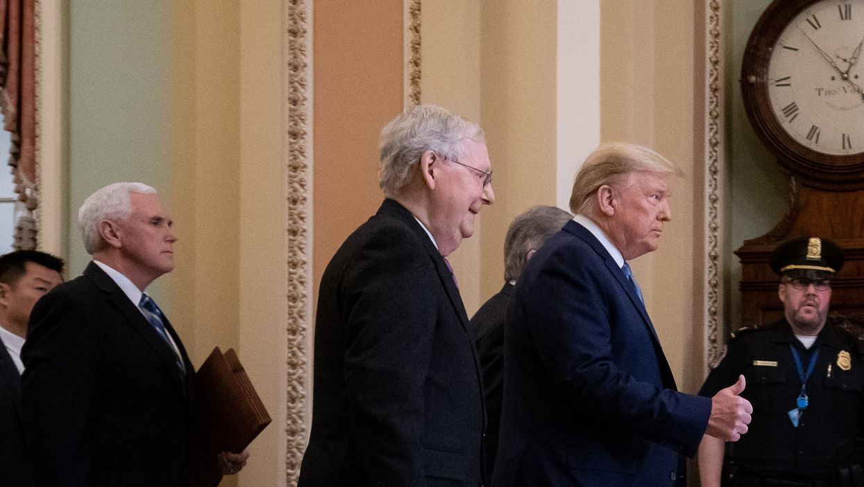 It sure seems like Trump is gearing up to blame McConnell for for blocking a new stimulus
