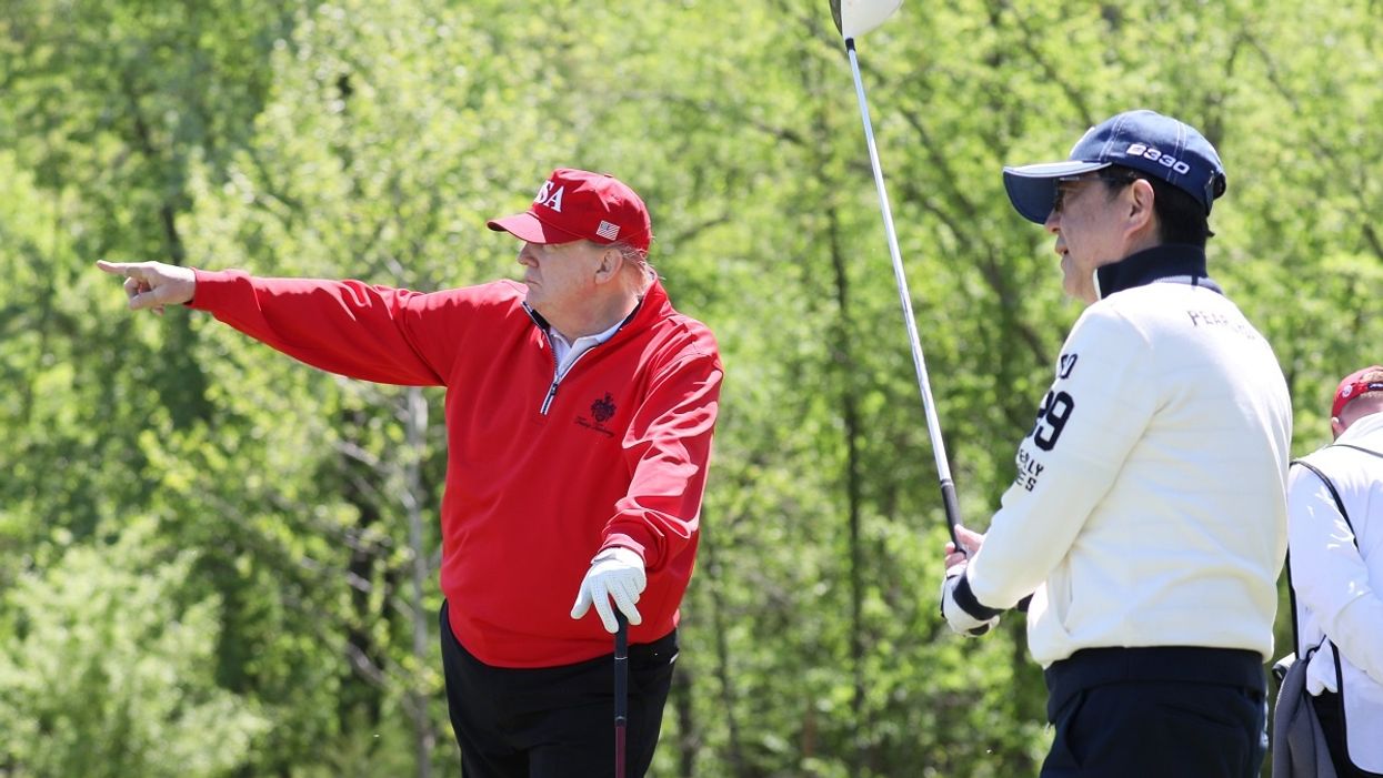 Watch: Video captures profane Trump rant as he hits golf ball into a pond