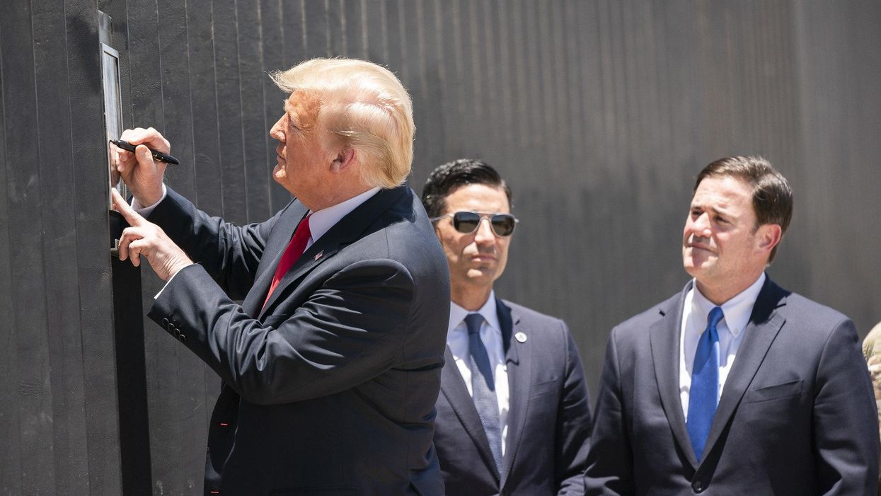 Texas paper slams Trump's border wall visit — calls him 'unhinged and unrepentant' after inciting mob