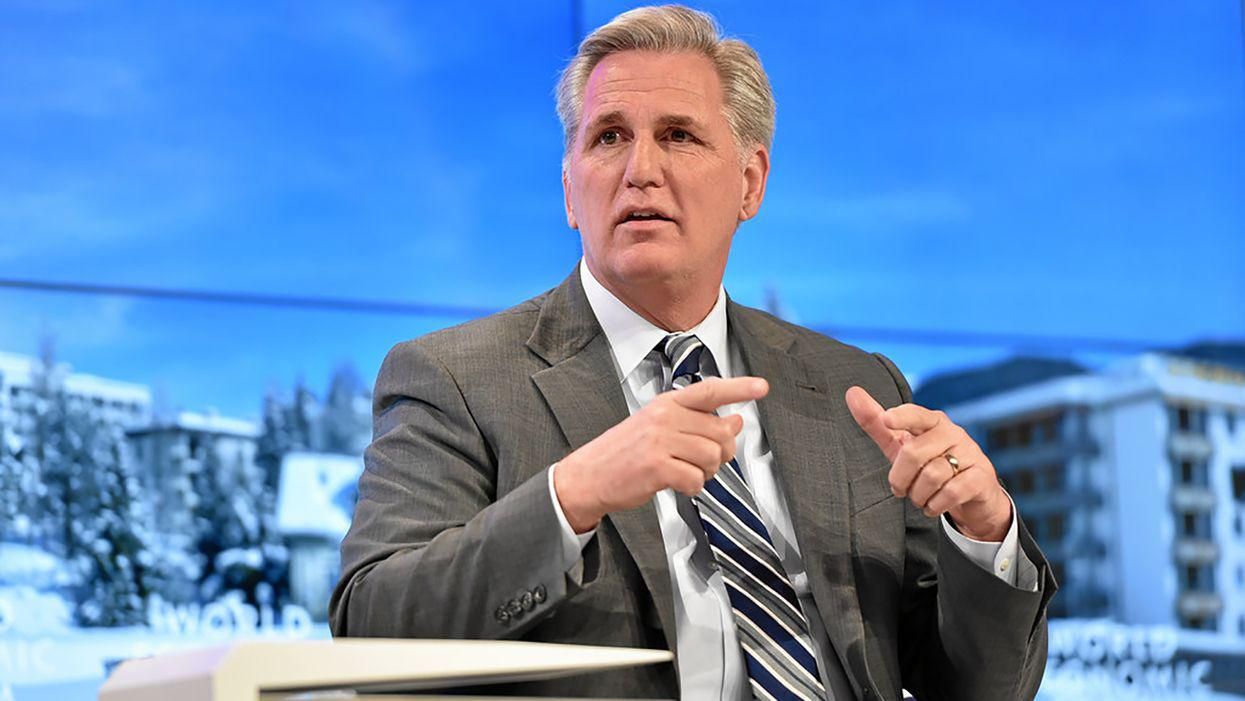 Kevin McCarthy jokes about hitting Nancy Pelosi at Republican dinner