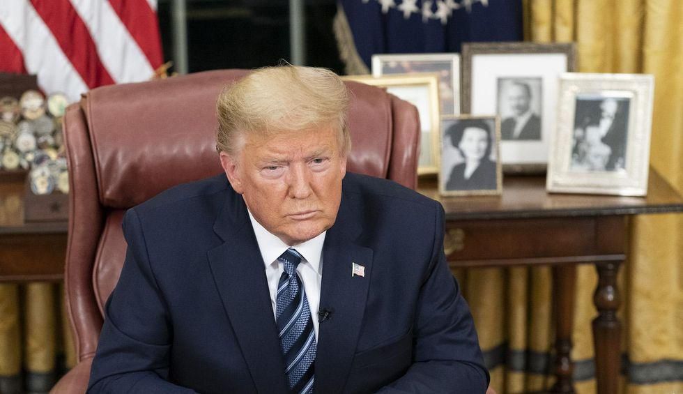 Donald Trump in the Oval Office