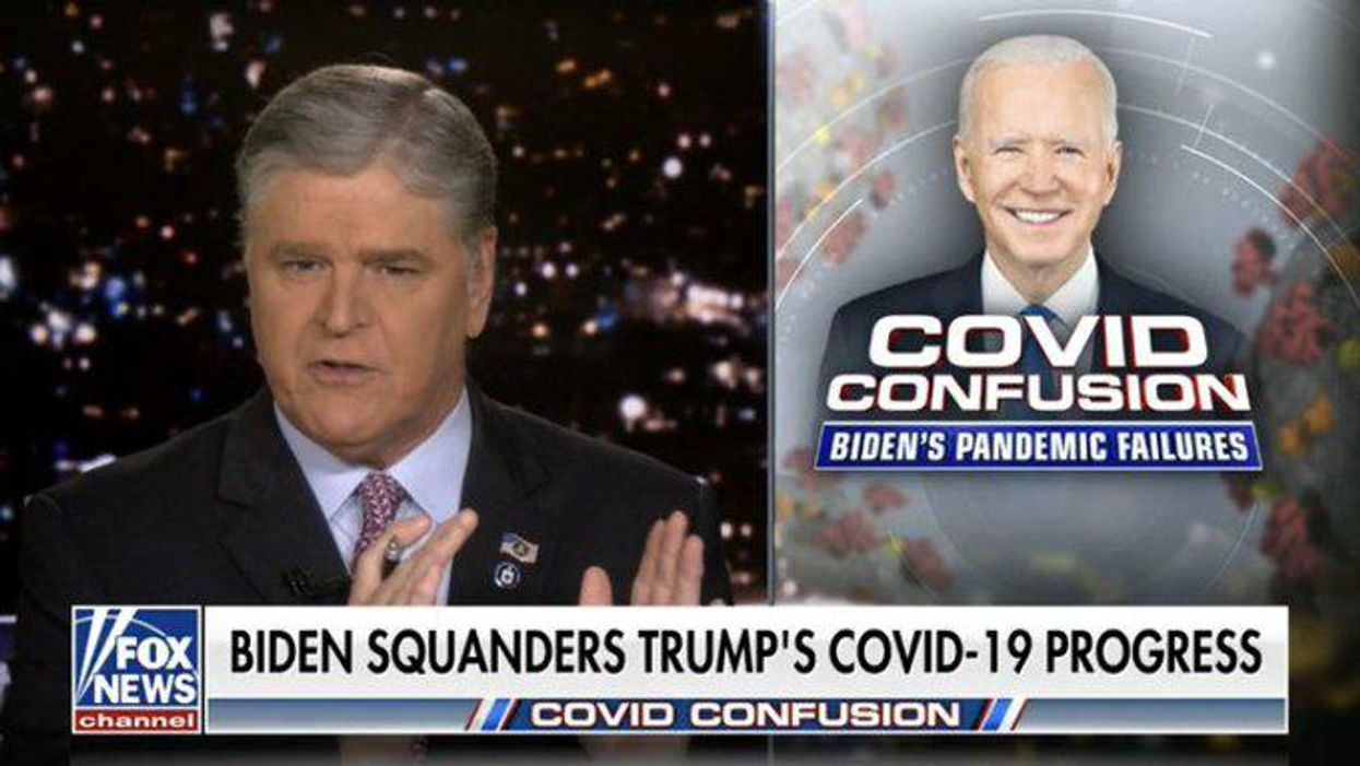 'So, now it's serious?': Twitter users give Hannity a history lesson after he attempts to blame Biden for COVID surge
