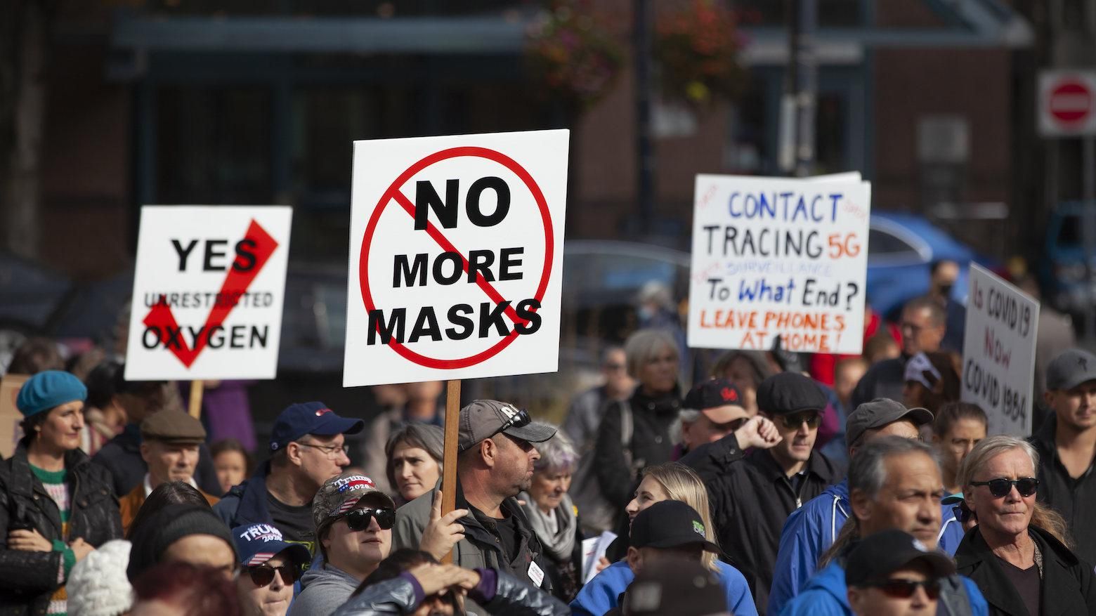 anti-mask protest