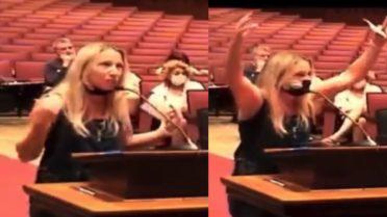 'Look at me!' Anti-masker repeatedly yells at school board president – then screams about 'Nuremberg trials'