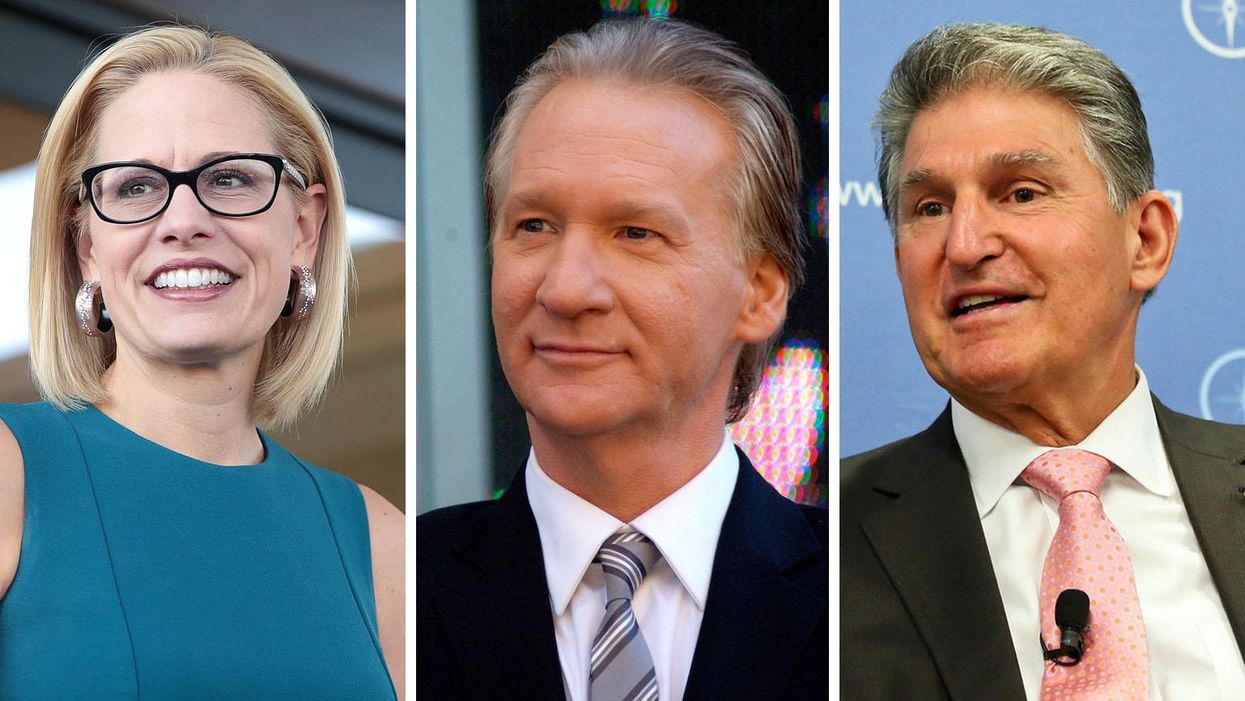 Of course Bill Maher is defending Joe Manchin and Kyrsten Sinema: They 'have their thumb' on average voter