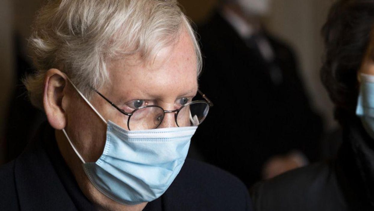 Mitch McConnell makes a mockery of Sinema and Manchin's defense of the filibuster