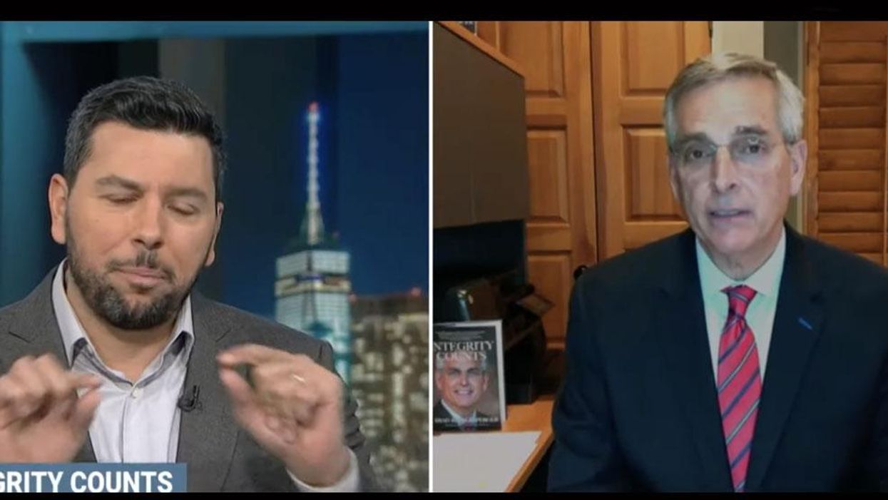 MSNBC host fact-checks Georgia Republican Brad Raffensperger to his face