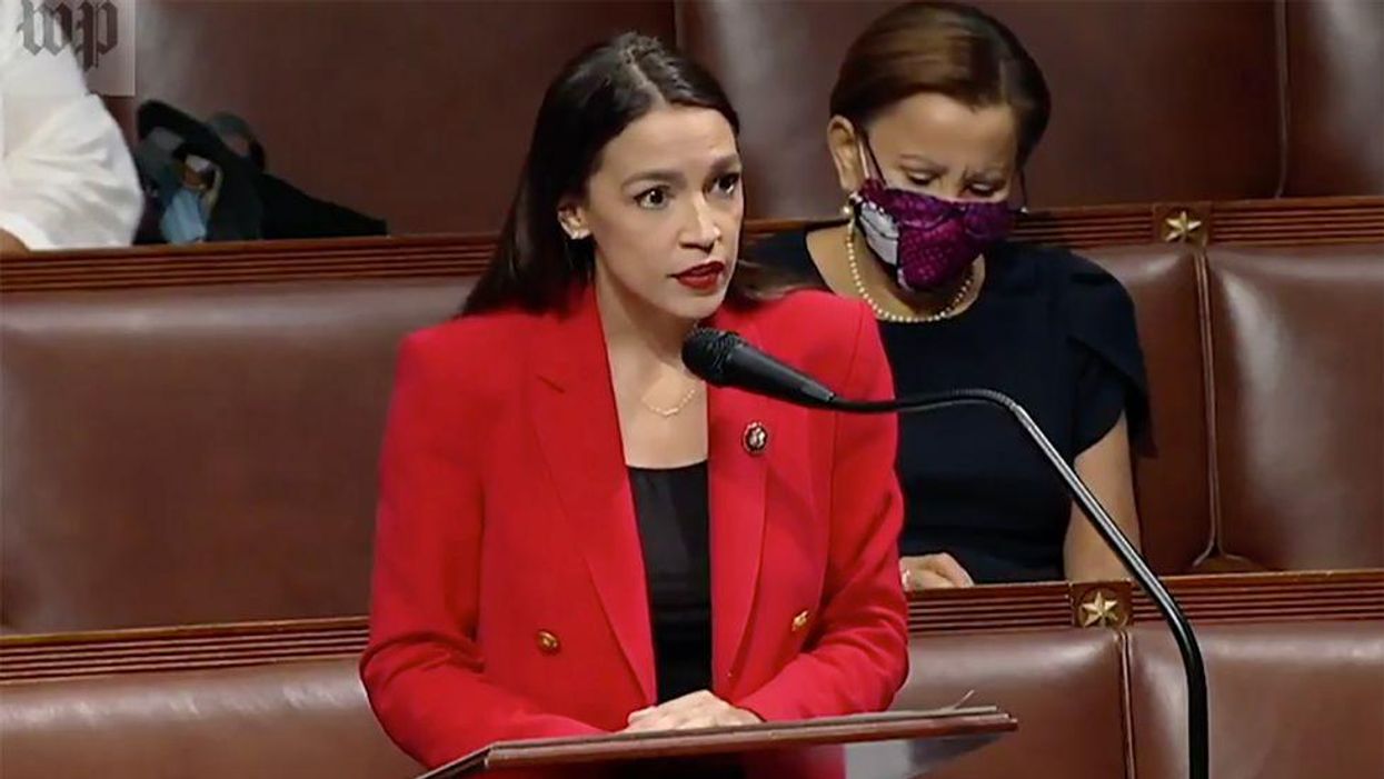 Ocasio-Cortez heckles Kevin McCarthy when he says 'Nobody elected Joe Biden to be FDR'