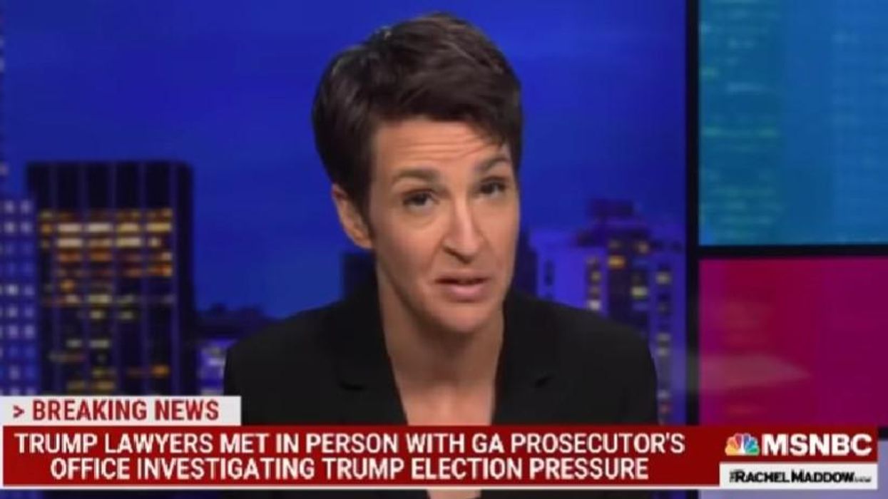 Watch: Rachel Maddow reveals Trump's lawyers have quietly met with Georgia prosecutors amid ongoing election investigation
