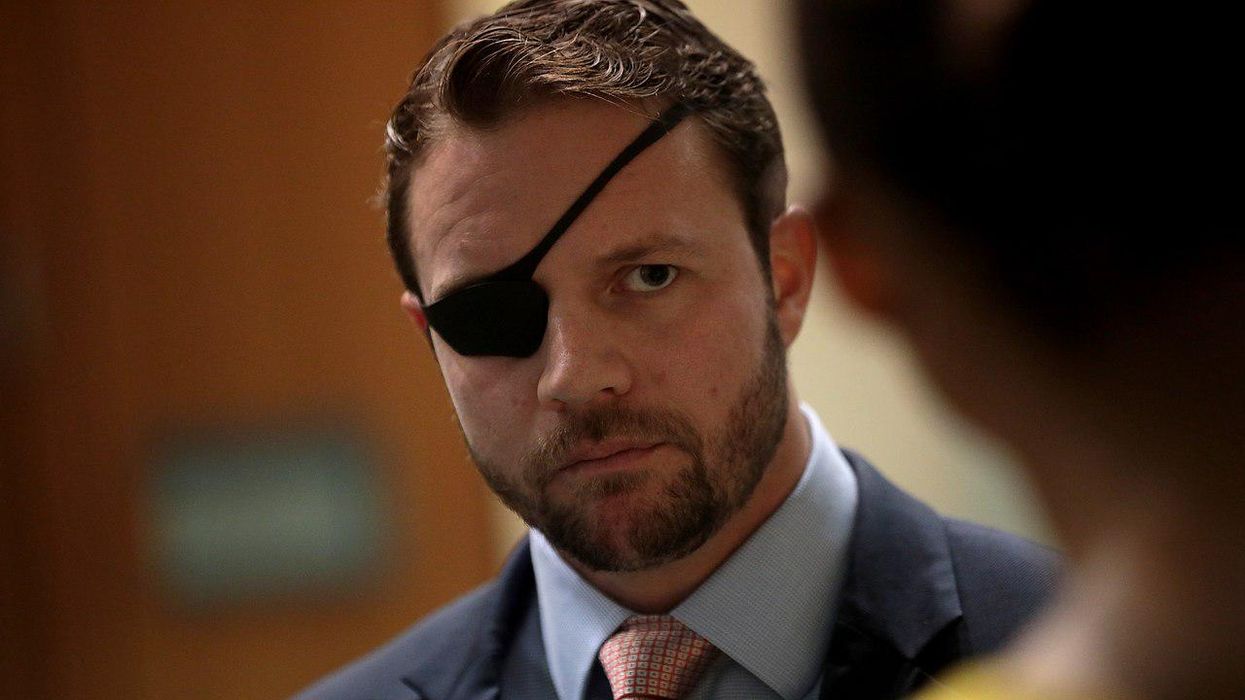Dan Crenshaw lashes out and gets heckled when a woman asks about his Jesus comment: ‘Don’t question my faith’