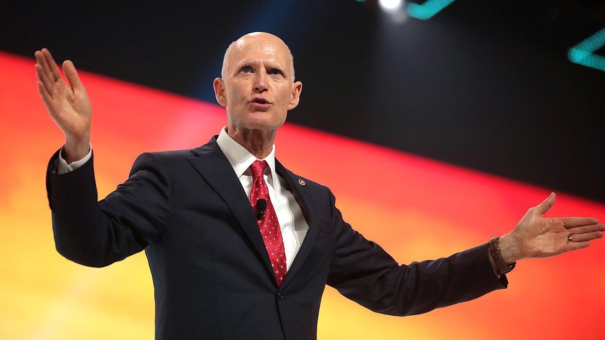 Republican Sen. Rick Scott continues to distance himself from his own tax hike plan