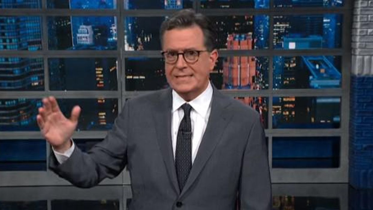Watch: Stephen Colbert torches Trump-backed candidate's outrageous plan on gun control
