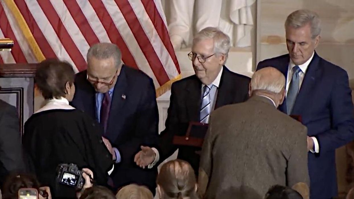 Watch: January 6th Congressional Gold Medal recipients snub Republican leaders after ceremony